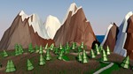 3D-Модель низкополигонального ландшафта