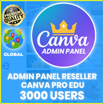 Панель администратора Canva для реселлеров до 500 аккау