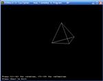 Трехмерные преобразования (тетраэдр, Turbo Pascal)