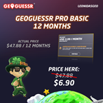 GeoGuessr Pro Basic | 12 Months Subscription ⭐