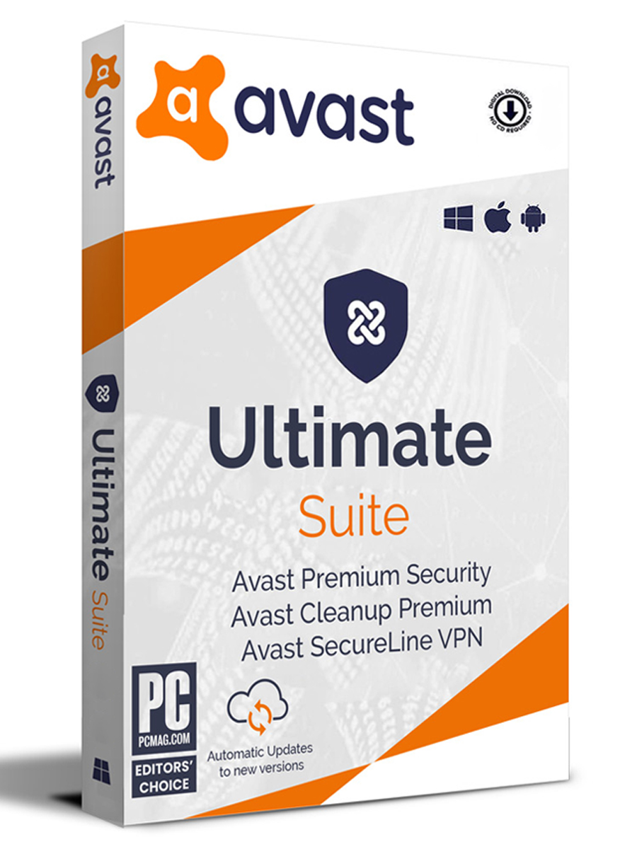 Avast Ultimate Лицензионные ключи для 3 устройств 2024