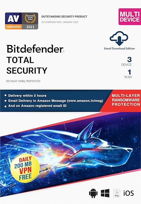 Bitdefender Полная безопасность 1 Устройства 1 год Лице