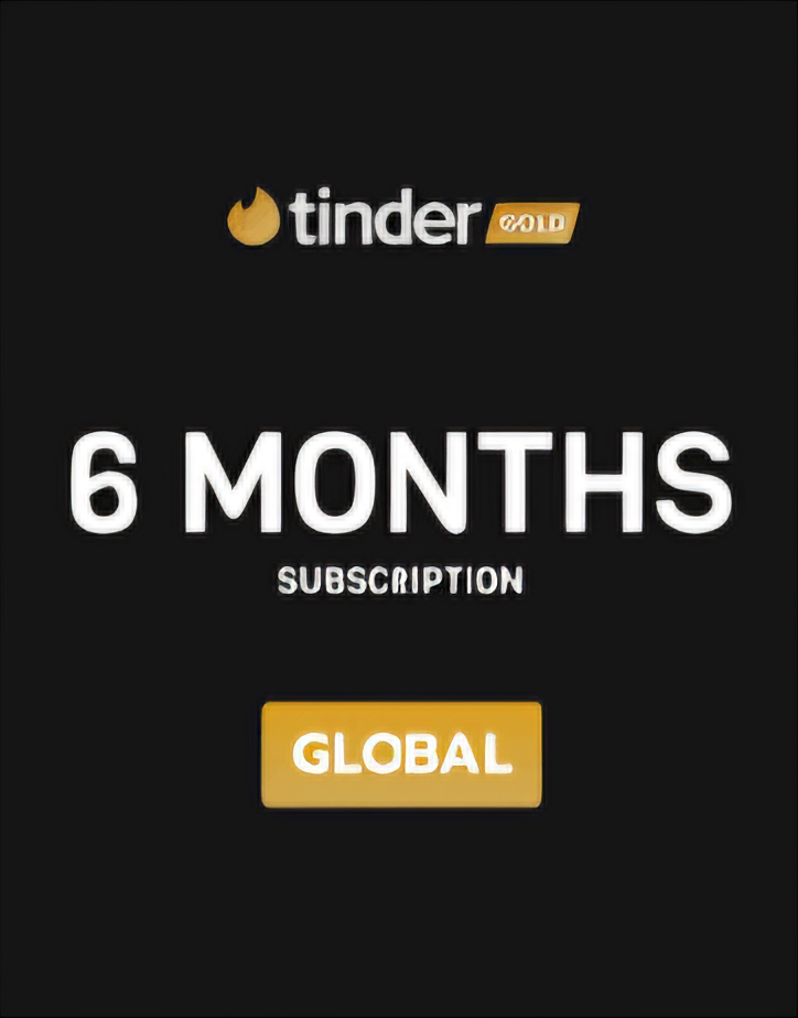 Tinder Gold - 6 Month 🔥Promo Code🔥 (GLOBAL) 🚀AUTO🚀