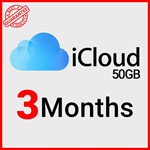 Apple icloud, 50 ГБ, подписка на 3 месяца коды активац