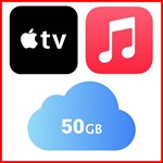 Apple iCloud 50GB, Music, Tv+ | ЛИЦЕНЗИОННЫЙ КЛЮЧ