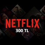 Подарочная карта Netflix на 300 турецких лир (TRY) Турц