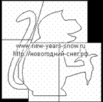 Трафарет обезьяны (символ 2016 года) - изображение № 2