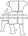 Трафарет собаки (щенок 2) (символ 2018 года) - изображение № 4