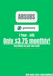 ⭐Grammarly Premium 1 год на свою почту! За $45⭐