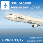  Лицензия SSG Boeing 747-8 Series для X-Plane 11/12