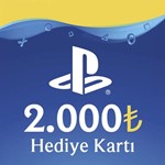 ТУРЦИЯPlayStation 2000 TL (ЛИР)КОД пополнения