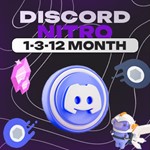 DISCORD NITRO FULL 1-12 МЕСЯЦЕВ + 2 БУСТА | КАЧЕСТВЕННО