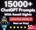 Купить 15000 Chatgpt Prompt КОЛЛЕКЦИЯ С ПРАВАМИ ПЕРЕПРО