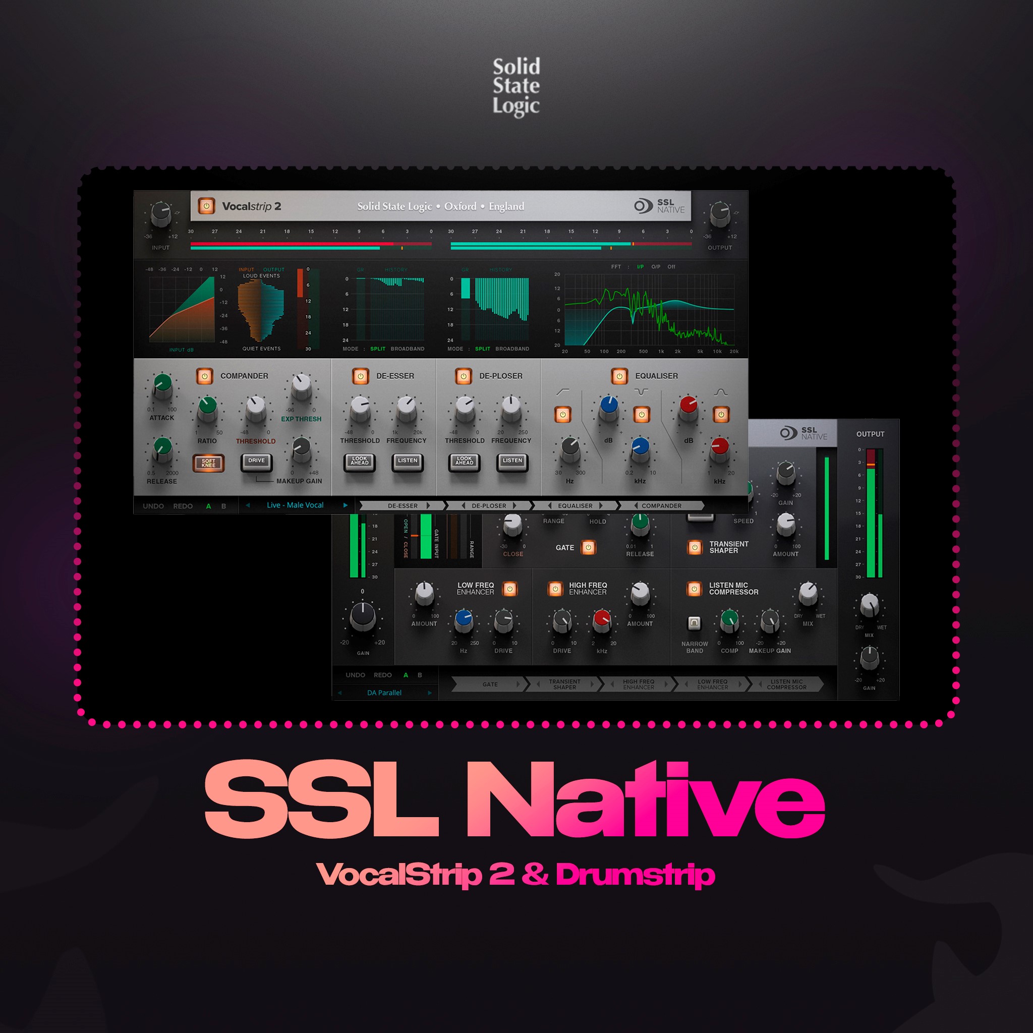 🔥 SSL VocalStrip 2 & Drumstrip 🔑 Лицензия iLok 🚀