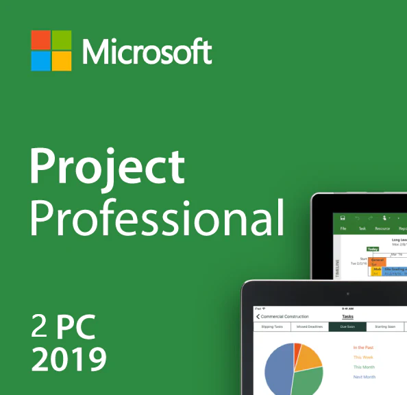 Project Professional 2019 Key 2 PC– Instant Delivery