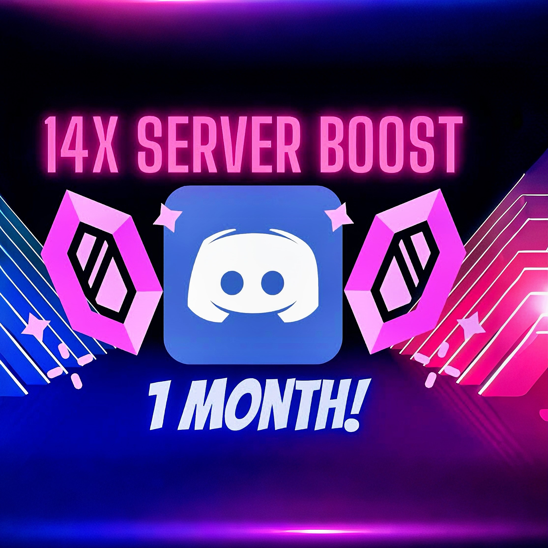 💎 Discord 1 месяц 14x Boost МГНОВЕННАЯ ДОСТАВКА 🚀 🌎