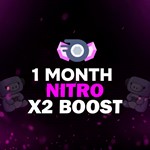  DISCORD NITRO 2X УСКОРЕНИЕ 1 МЕСЯЦ БЫСТРО  
