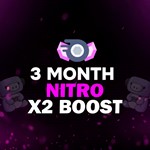  DISCORD NITRO 2X УСКОРЕНИЕ 3 МЕСЯЦ БЫСТРО  