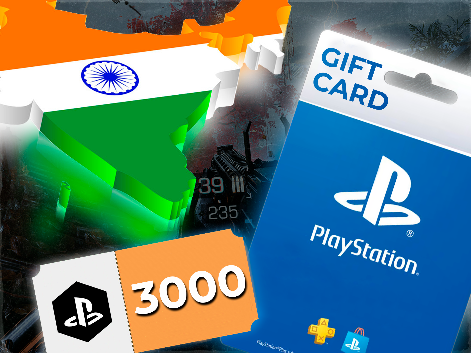 🕹Playstation Network PSN Индия 3000 INR 💳0%