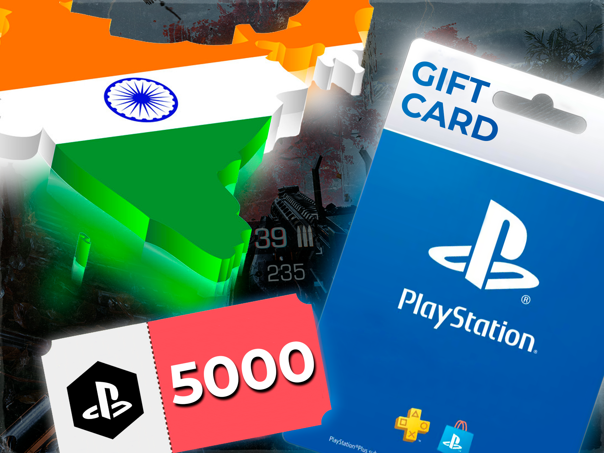 🕹Playstation Network PSN Индия 5000 INR 💳0%