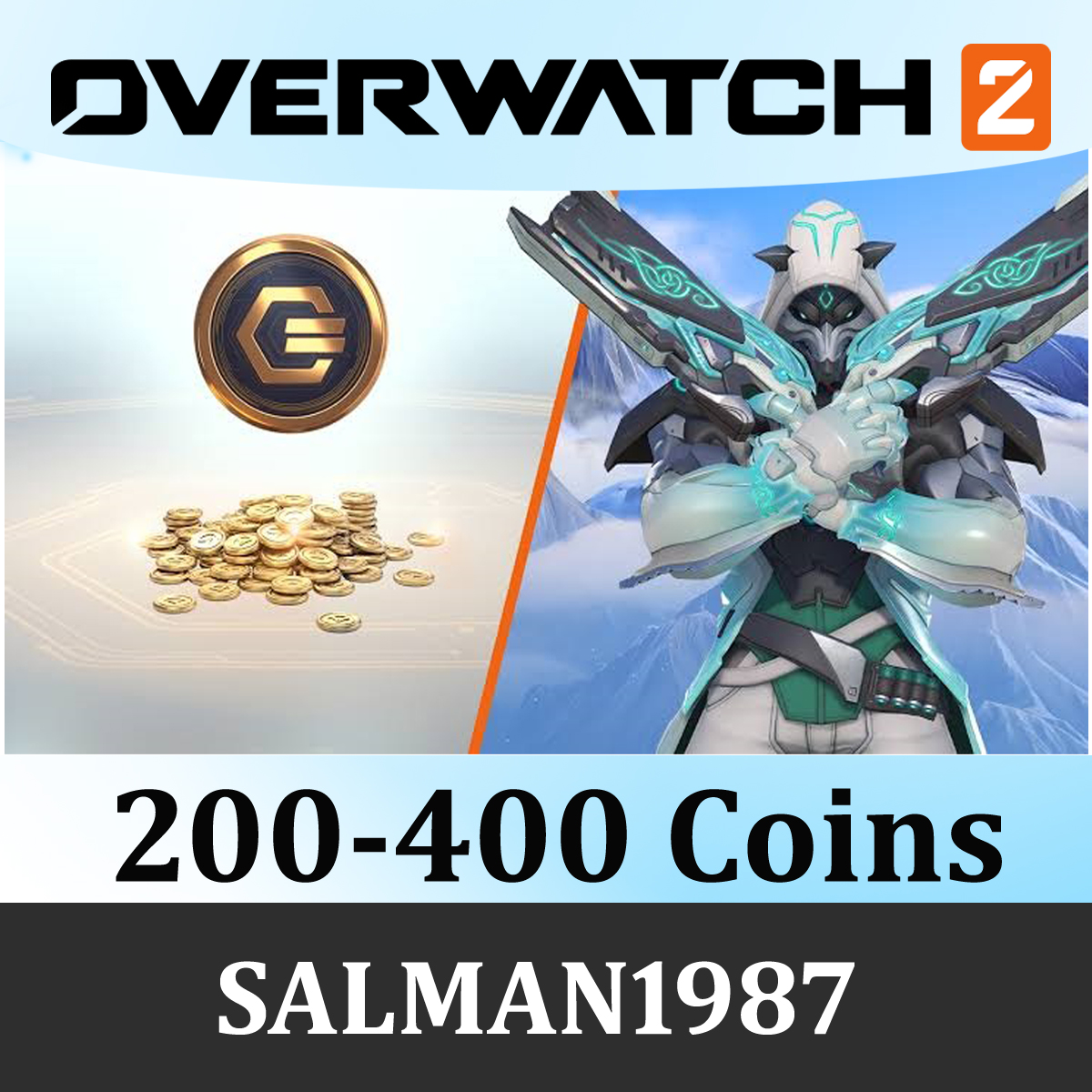 Overwatch 2 100-400 монет (Глобальный)