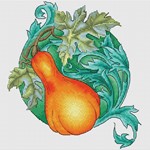 Эксклюзив. схема для вышивки крестом Тыква масляная