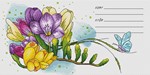Эксклюзив. схема для вышивки крестом БЧП Фрезия