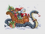 Эксклюзив. схема для выш крестом Праздничная доставка