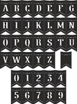 Алфавит Флаги буквы a-z, цифры 0-9 для лазерной резки - изображение № 3