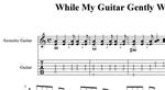 While My Guitar.. (The Beatles) pdf+gp6