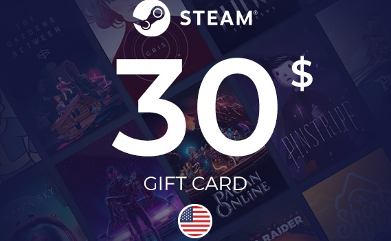 Steam Wallet Gift Card $30 USD