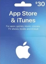 iTunes Gift Card $30 USA - без комиссии