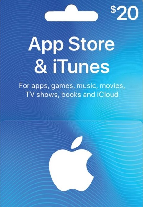 iTunes Gift Card $20 USA - без комиссии