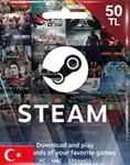 Steam Wallet  Gift Card 50 TL - Турция