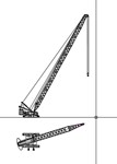 Динамически изменяемый блок крана Liebherr LR1350