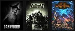 3 в 1Darkwood, Fallout 3, Total War: WARHAMMER II