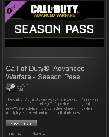 Call of Duty: AW - Season Pass - STEAM Gift Region Free