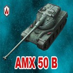 WoT Blitz AMX 50 B в ангаре ️ Wargaming
