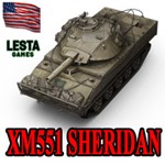 XM551 SHERIDAN в ангаре ️ WoT СНГ