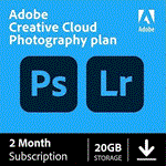 ????️ADOBE PHOTOSHOP + LIGHTROOM2 МЕСЯЦА КЛЮЧ РФ+МИР