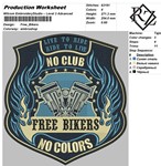 Байкерская нашивка- Free_BIKERS