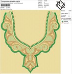 Комрьютерная вышивка горловины. NL1416