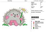 Детская вышивка с аппликацией