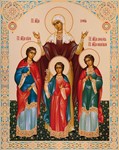 Вера,Надежда, Любовь и мать их София, мцц_006(79х100см)