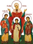 Вера, Надежда, Любовь и мать их София, мцц_007(60х80см)
