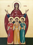 Вера, Надежда, Любовь и мать их София, мцц_011(30х40см)