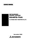 Ремонт и эксплуатация MITSUBISHI D04FD-TAA