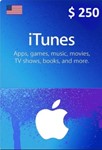 ITunes Gift Card 250 USD (USA)