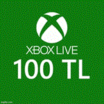 Xbox Live 100 TLGift Card ???????? ТУРЦИЯ карта код лиры