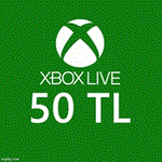 Xbox Live 50 TLGift Card ???????? ТУРЦИЯ карта код лиры